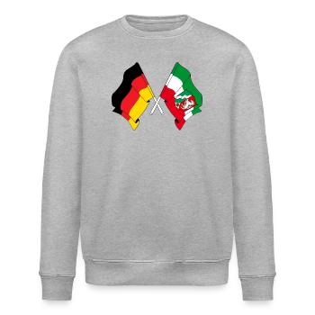 Flag Germany, North Rhine Westphalia - Stanley/Stella ROLLER Unisex Organic Sweatshirt - heather grey - Front - Nik (191cm)