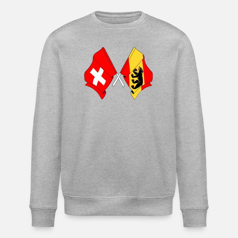 Drapeau Suisse drapeau Berne - Sweat bio ROLLER Stanley/Stella Unisexe - gris chiné