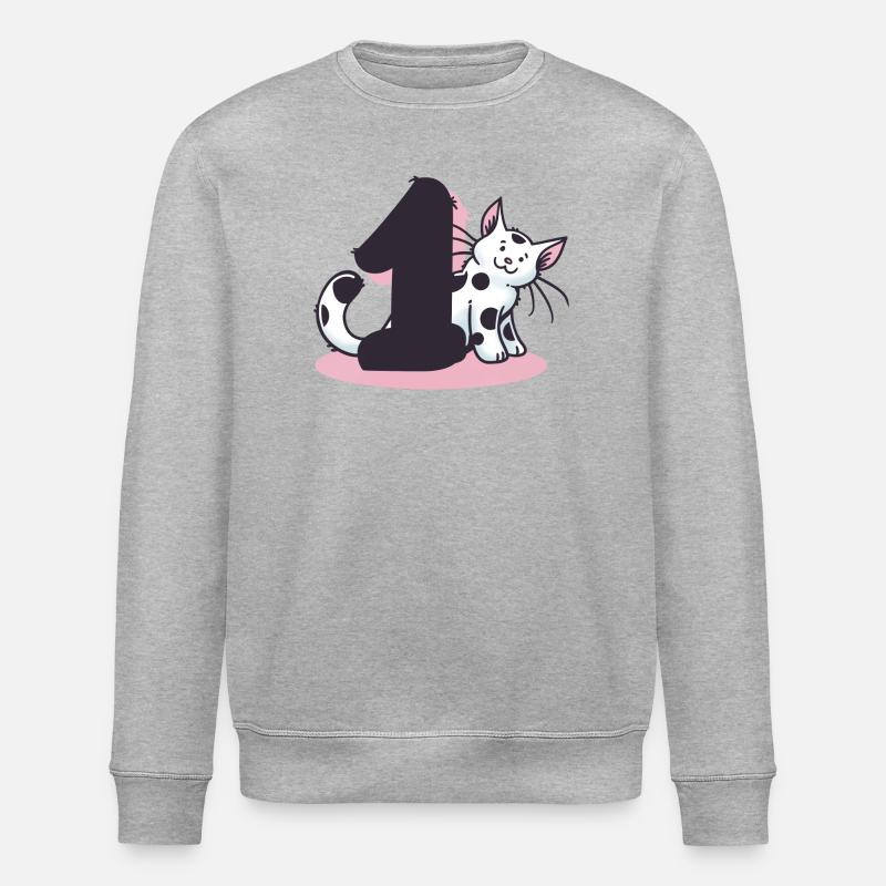 Chat numéro 1 - Sweat bio ROLLER Stanley/Stella Unisexe - gris chiné