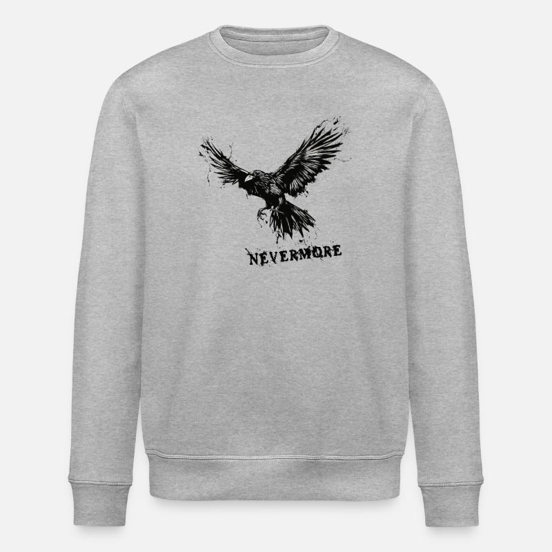 Nevermore - Stanley/Stella Unisex Bio-Sweatshirt ROLLER - Grau meliert