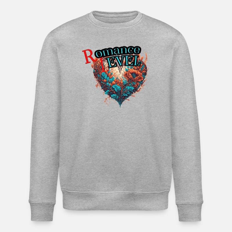 romance level - Sweat bio ROLLER Stanley/Stella Unisexe - gris chiné