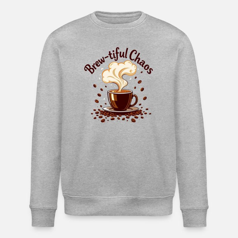 Brew tiful Chaos - Sweat bio ROLLER Stanley/Stella Unisexe - gris chiné