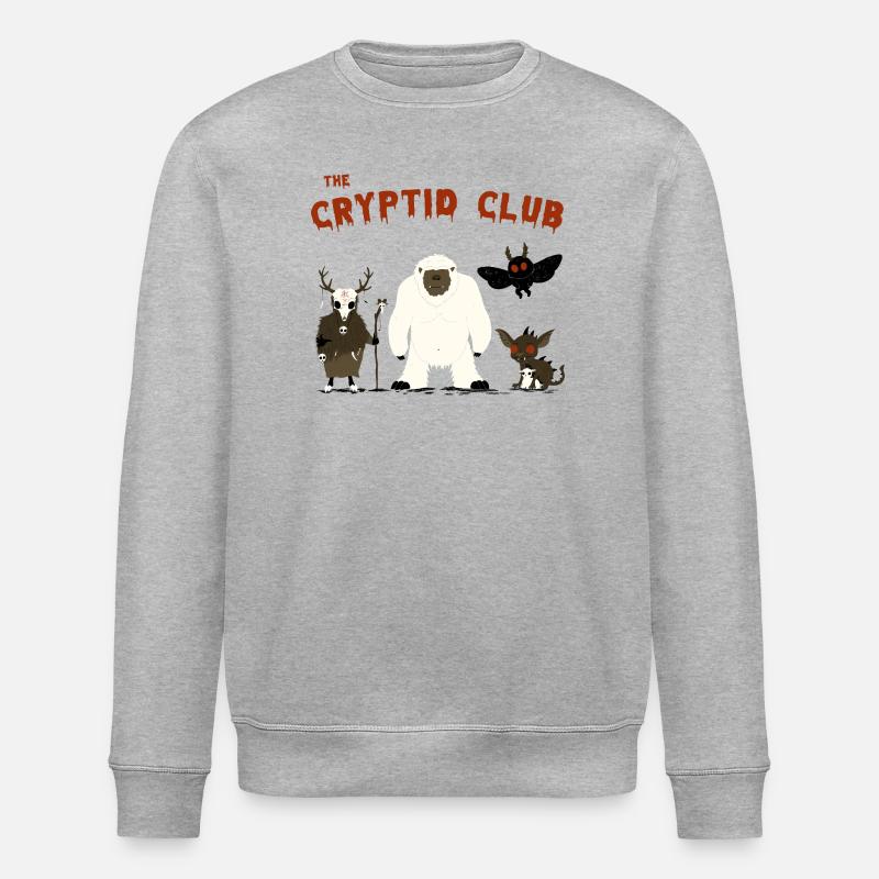 The Cryptid Club - Stanley/Stella Unisex Bio-Sweatshirt ROLLER - Grau meliert