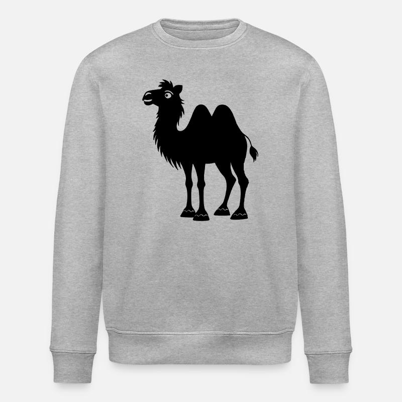 Shadow camel - Stanley/Stella ROLLER Unisex Organic Sweatshirt - heather grey