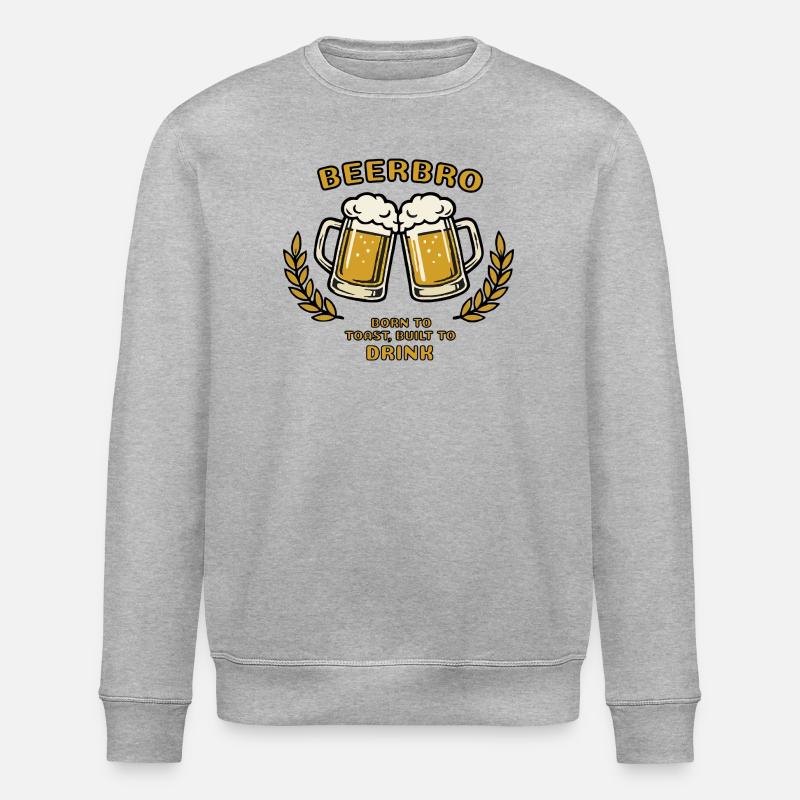BEERBRO - Stanley/Stella Unisex Bio-Sweatshirt ROLLER - Grau meliert