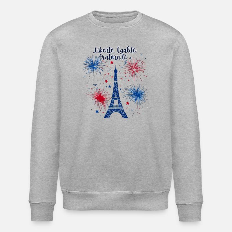 Liberté Egalité Fraternité - Sweat bio ROLLER Stanley/Stella Unisexe - gris chiné