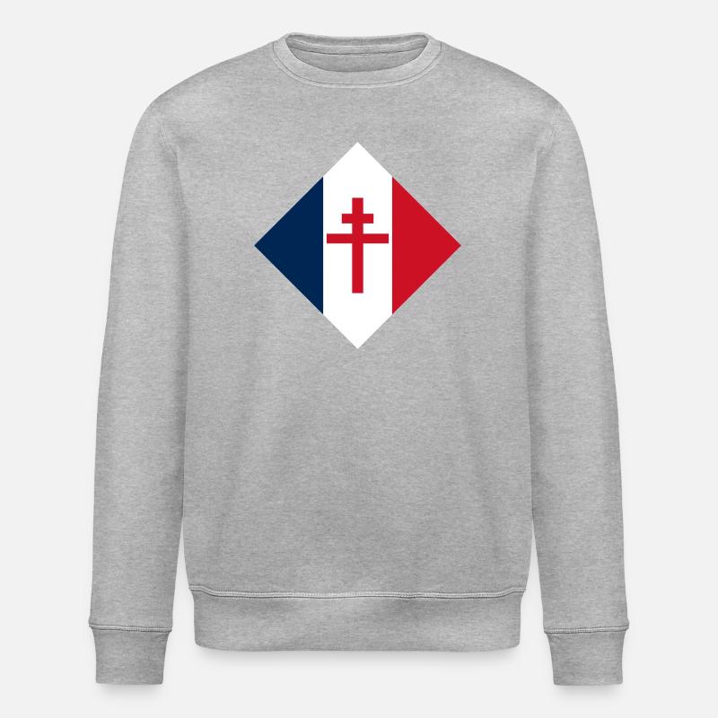 La Résistance - Stanley/Stella Unisex Bio-Sweatshirt ROLLER - Grau meliert