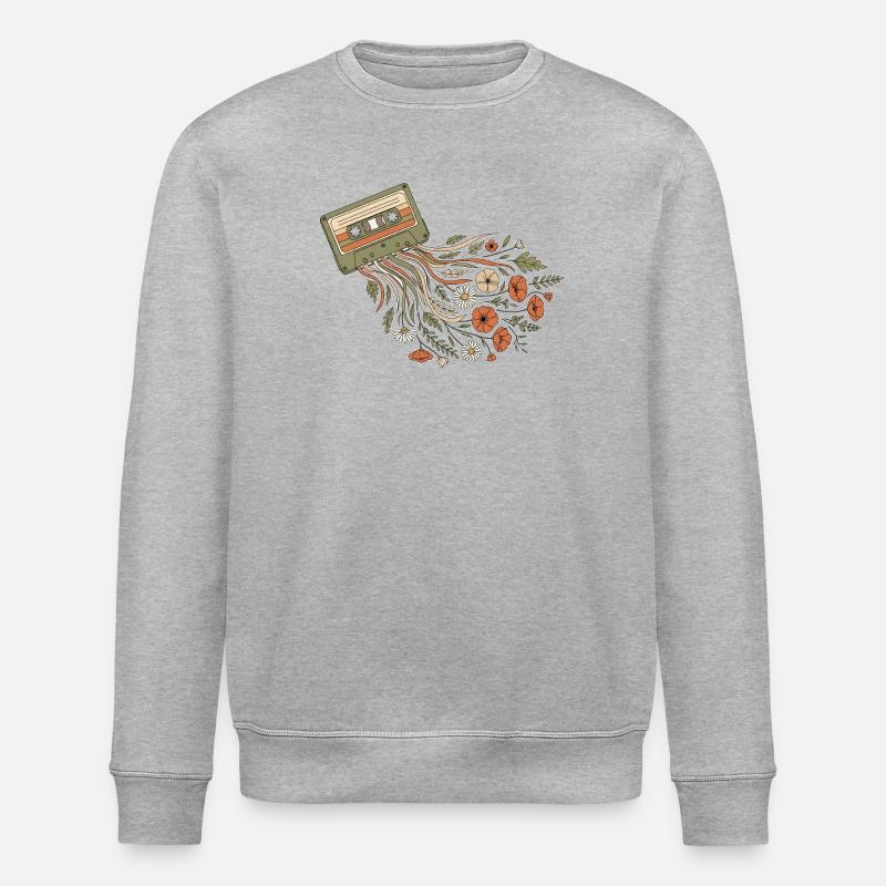 FlowerSette - Stanley/Stella Unisex Bio-Sweatshirt ROLLER - Grau meliert