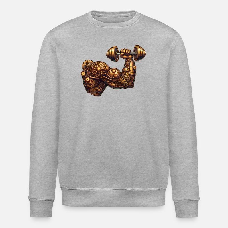 Steampunk Ästhetik & Retro-futurismus - Stanley/Stella Unisex Bio-Sweatshirt ROLLER - Grau meliert