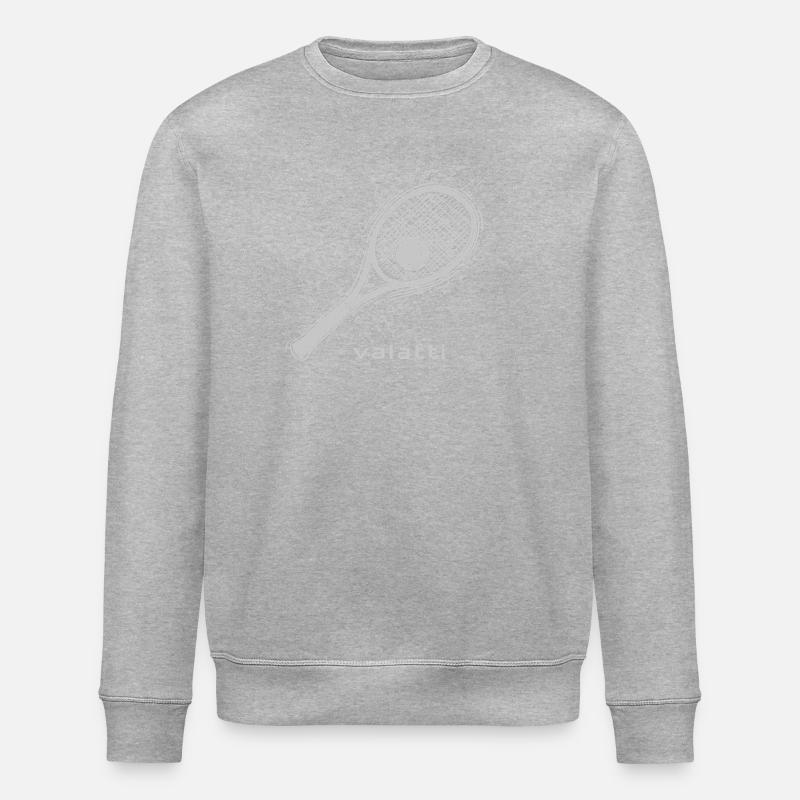 Valatti Tennis Grey: Strike with Style! - Stanley/Stella ROLLER Unisex Organic Sweatshirt - heather grey