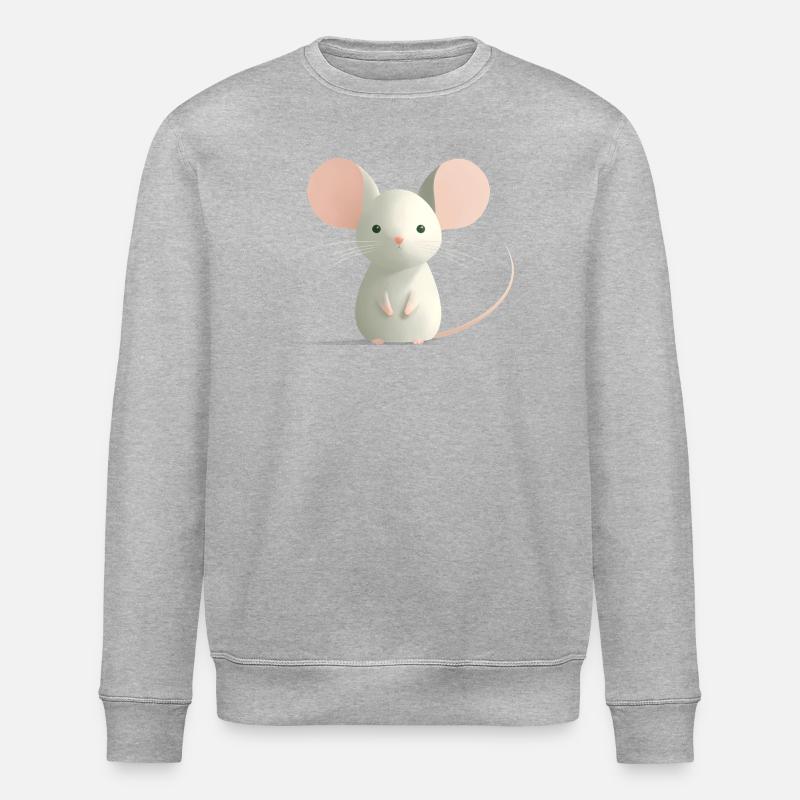 mouse - Stanley/Stella ROLLER Unisex Organic Sweatshirt - heather grey