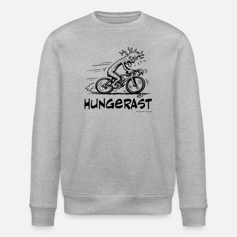Der Hungerast - Stanley/Stella Unisex Bio-Sweatshirt ROLLER - Grau meliert