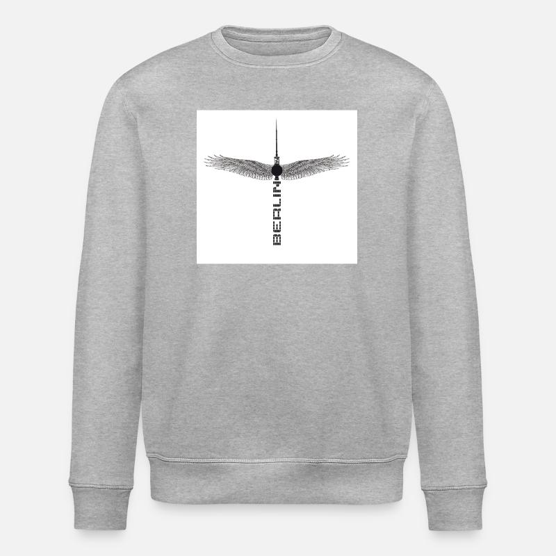 Berlin wings - Stanley/Stella Unisex Bio-Sweatshirt ROLLER - Grau meliert