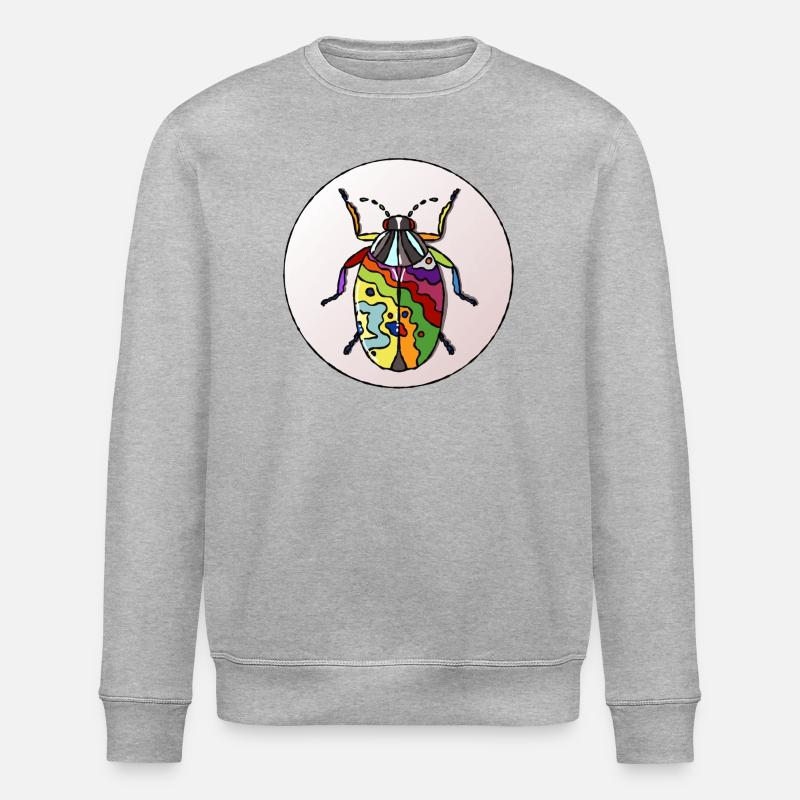 Lebender Regenbogenkäfer - Stanley/Stella Unisex Bio-Sweatshirt ROLLER - Grau meliert