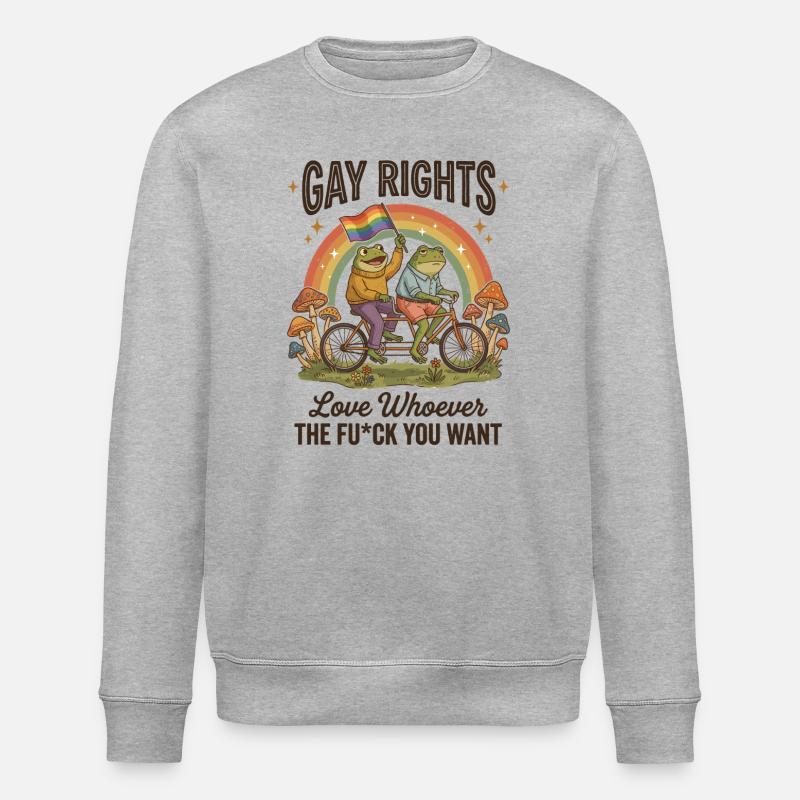 LGBTQ-Pride-Monat – Schwulenrechte! - Stanley/Stella Unisex Bio-Sweatshirt ROLLER - Grau meliert