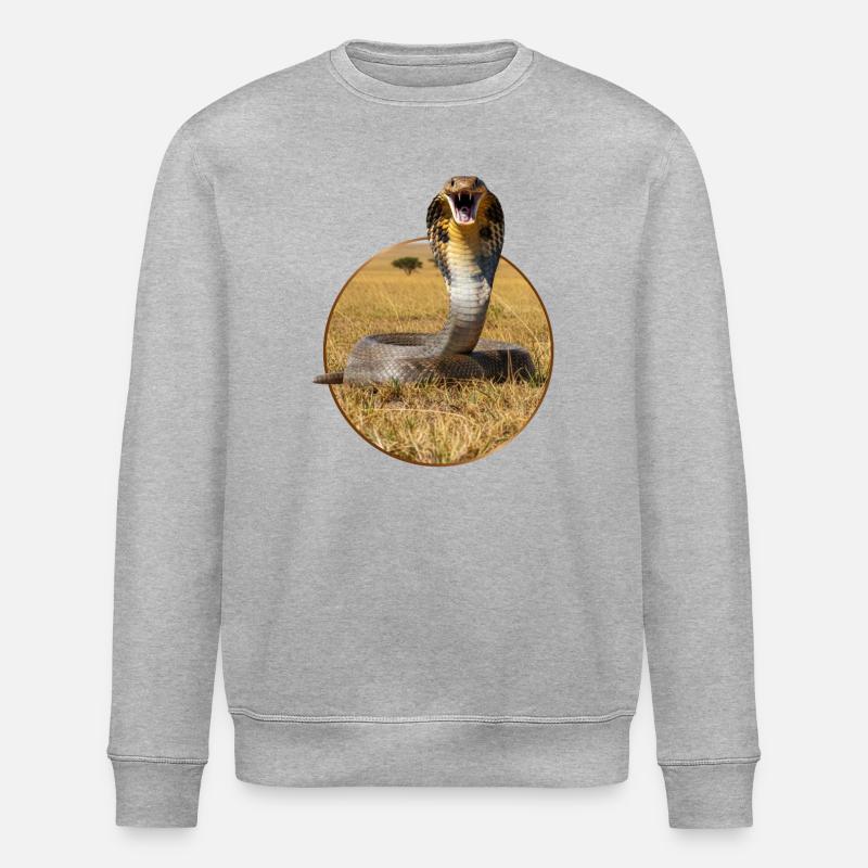 Design de t-shirt « Cobra » - Sweat bio ROLLER Stanley/Stella Unisexe - gris chiné
