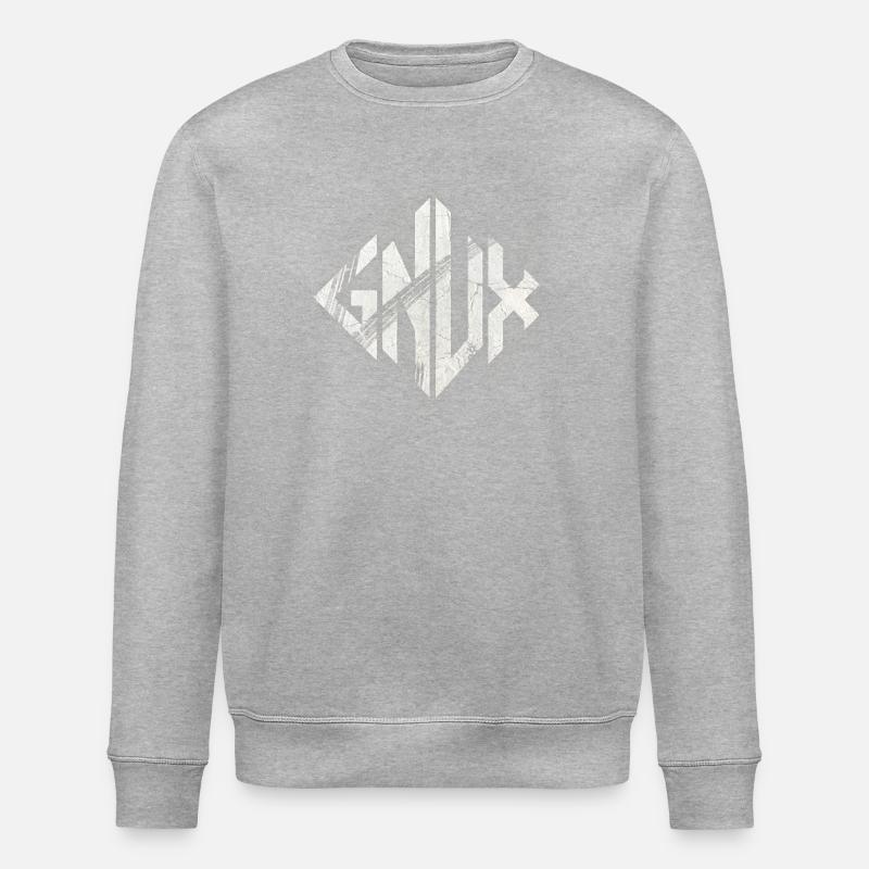 Geometric Marble Glyph - Stanley/Stella ROLLER Unisex Organic Sweatshirt - heather grey