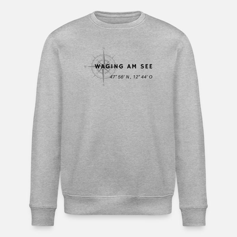 Abstrakte Geometrische Farbexplosion - Stanley/Stella Unisex Bio-Sweatshirt ROLLER - Grau meliert