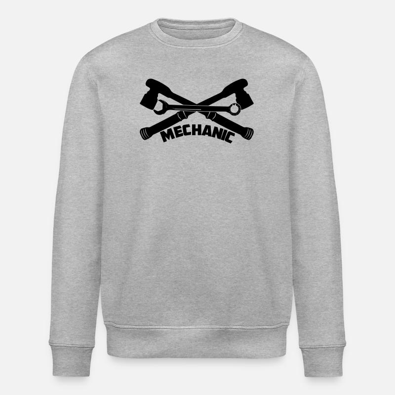MECHANIC TOOLS - Stanley/Stella ROLLER Unisex Organic Sweatshirt - heather grey