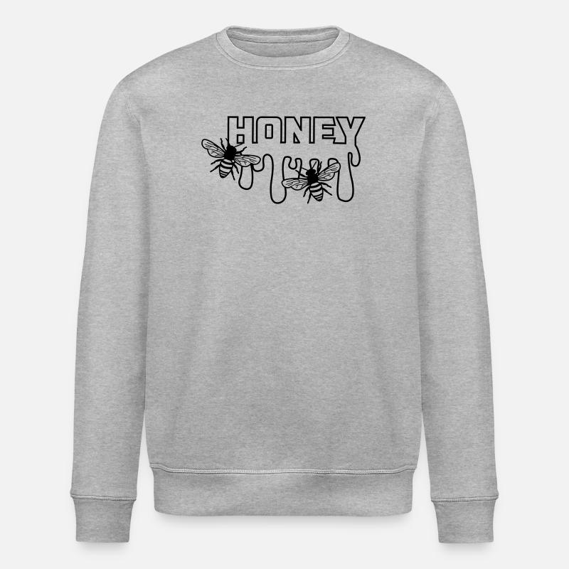 Tropfender Honig - Stanley/Stella Unisex Bio-Sweatshirt ROLLER - Grau meliert