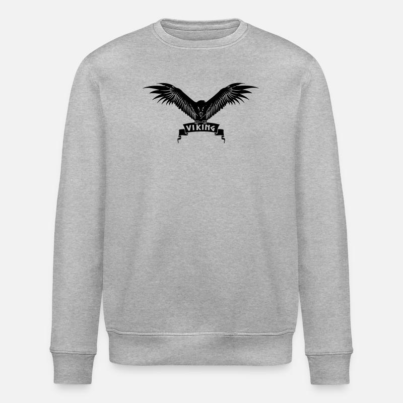 Wikingerkrähe - Stanley/Stella Unisex Bio-Sweatshirt ROLLER - Grau meliert