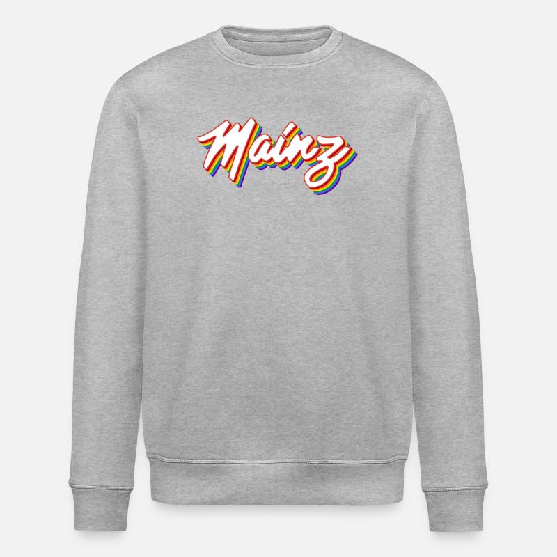 Schriftzug Mainz Pride - Stanley/Stella Unisex Bio-Sweatshirt ROLLER - Grau meliert