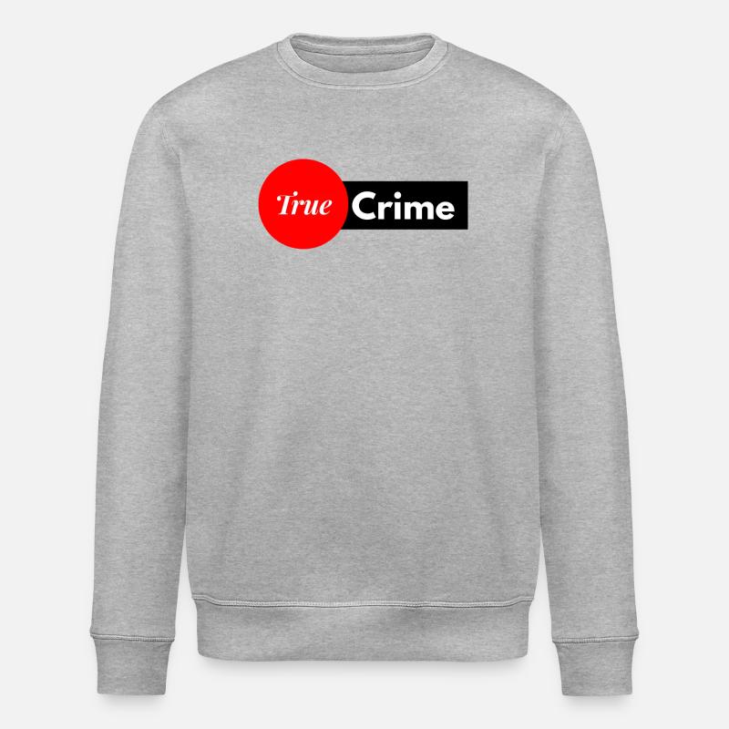 True Crime Wahre Verbrechen Adrian Langenscheid - Stanley/Stella Unisex Bio-Sweatshirt ROLLER - Grau meliert