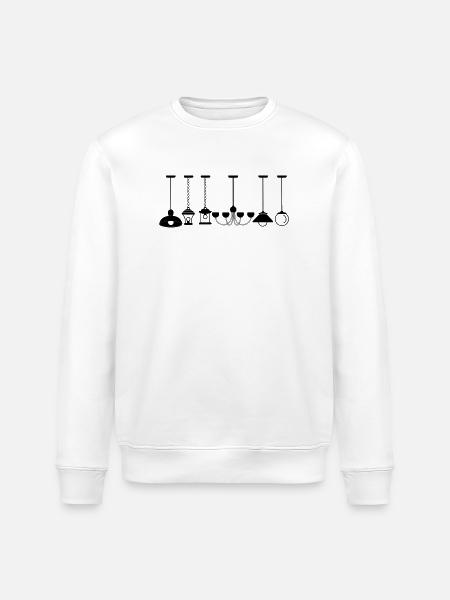 Collection of pendant lamps - Stanley/Stella ROLLER Unisex Organic Sweatshirt - heather grey