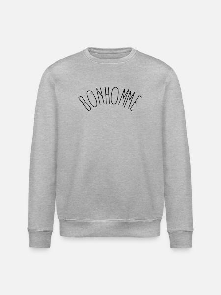 Bonhomme - Petit mec tout simplement - Sweat bio ROLLER Stanley/Stella Unisexe - gris chiné