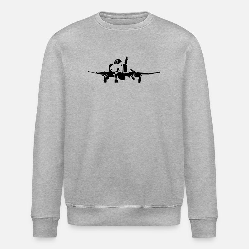 Phantom F-4 - Stanley/Stella Unisex Bio-Sweatshirt ROLLER - Grau meliert