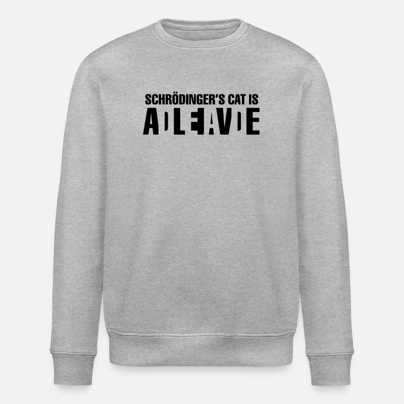 Schrödingers Katze - Stanley/Stella Unisex Bio-Sweatshirt ROLLER - Grau meliert