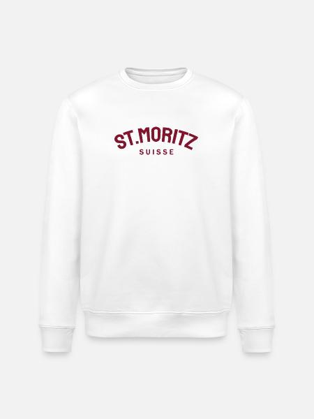St. Moritz - Suisse - Switzerland - Swiss - Stanley/Stella ROLLER Unisex Organic Sweatshirt - heather grey