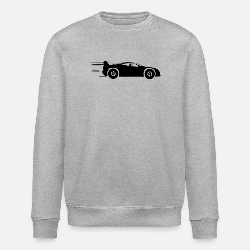 Voitures de sport et courses - Sweat bio ROLLER Stanley/Stella Unisexe - gris chiné