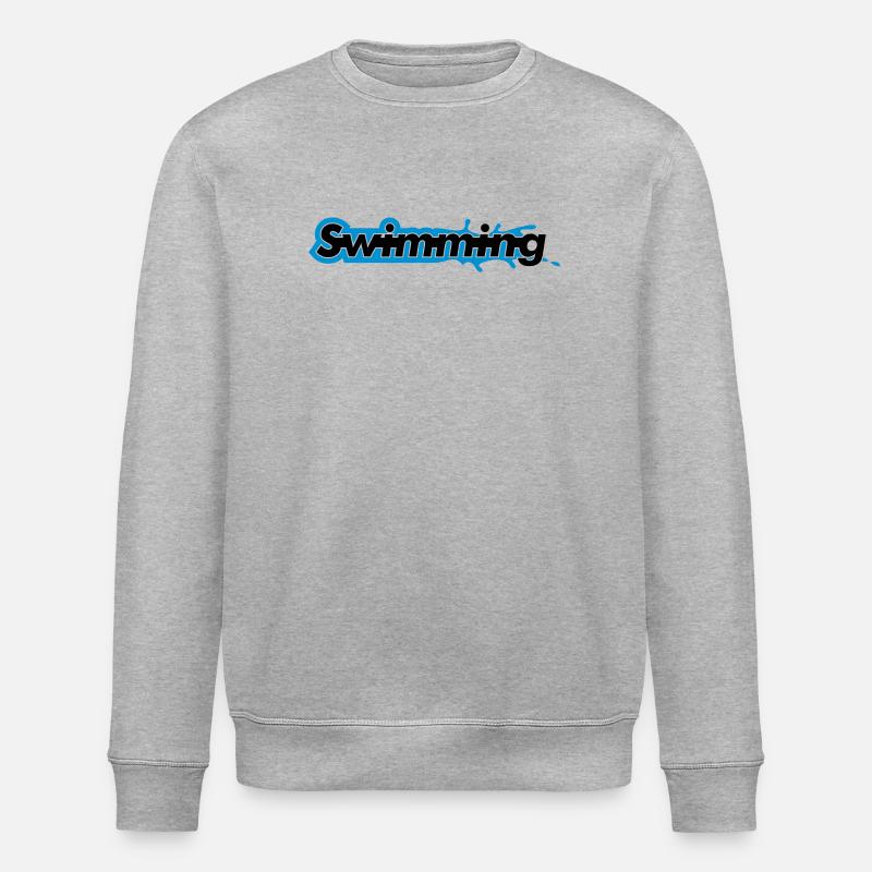 Swimming - Stanley/Stella Unisex Bio-Sweatshirt ROLLER - Grau meliert