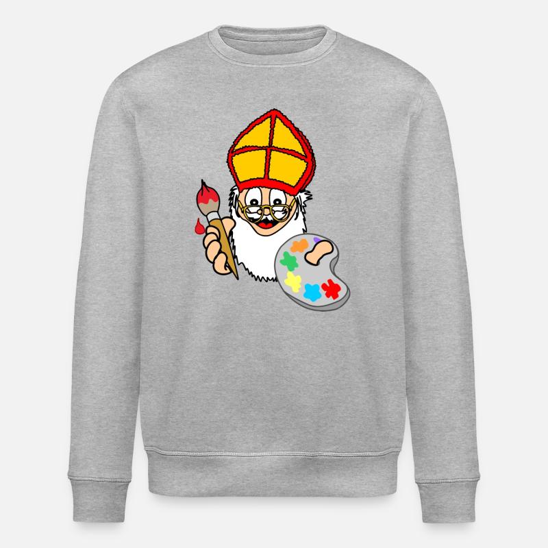 Sinterklaas-Farbe - Stanley/Stella Unisex Bio-Sweatshirt ROLLER - Grau meliert