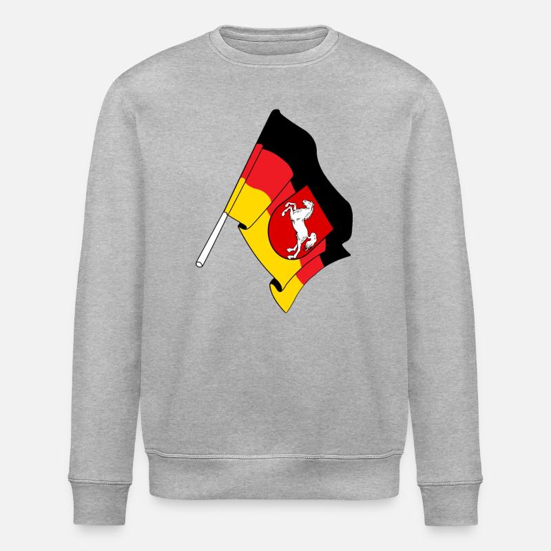 Drapeau Basse-Saxe - Sweat bio ROLLER Stanley/Stella Unisexe - gris chiné