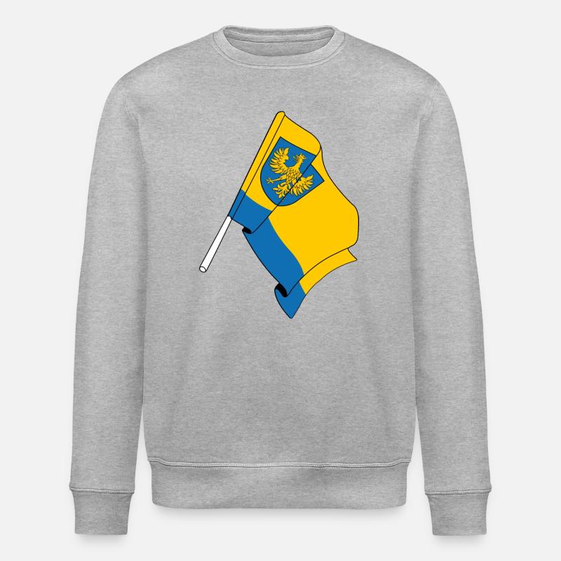 Drapeau Opole Pologne - Sweat bio ROLLER Stanley/Stella Unisexe - gris chiné