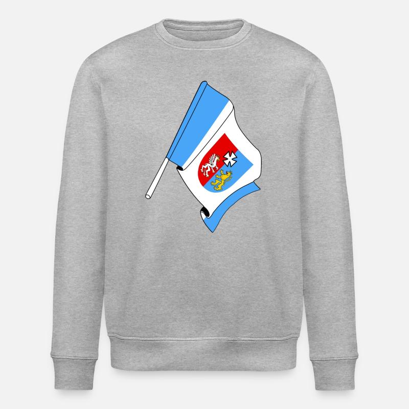 Drapeau : Subcarpathia Poland - Sweat bio ROLLER Stanley/Stella Unisexe - gris chiné