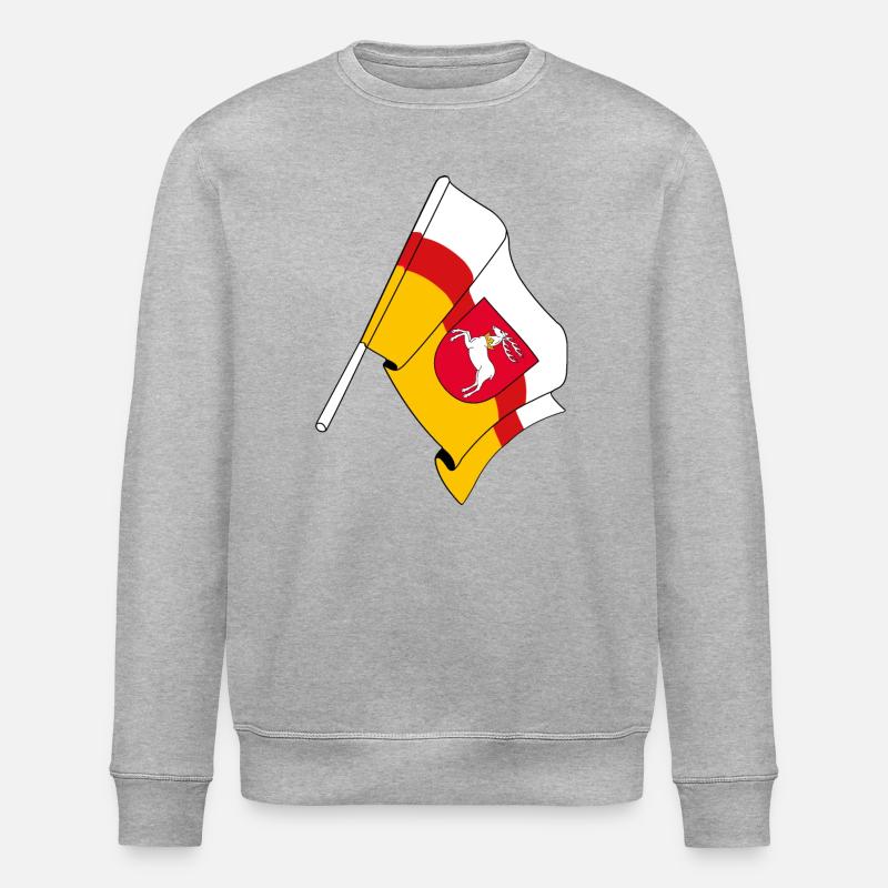Drapeau de Lubin Pologne - Sweat bio ROLLER Stanley/Stella Unisexe - gris chiné