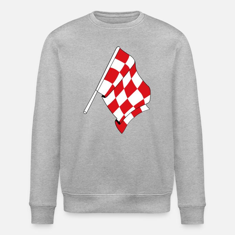 Drapeau de la province du Brabant-Septentrional - Sweat bio ROLLER Stanley/Stella Unisexe - gris chiné