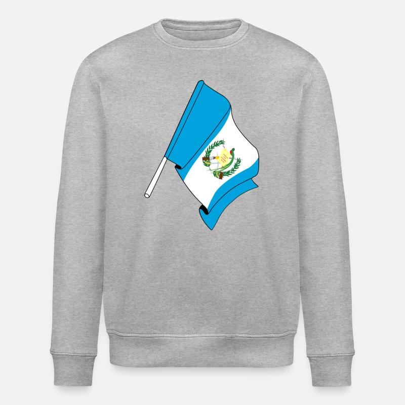 Drapeau Guatemala - Sweat bio ROLLER Stanley/Stella Unisexe - gris chiné