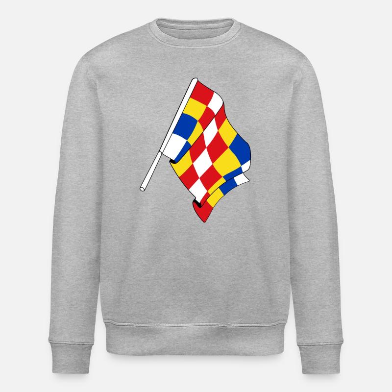 Drapeau Anvers Belgique - Sweat bio ROLLER Stanley/Stella Unisexe - gris chiné