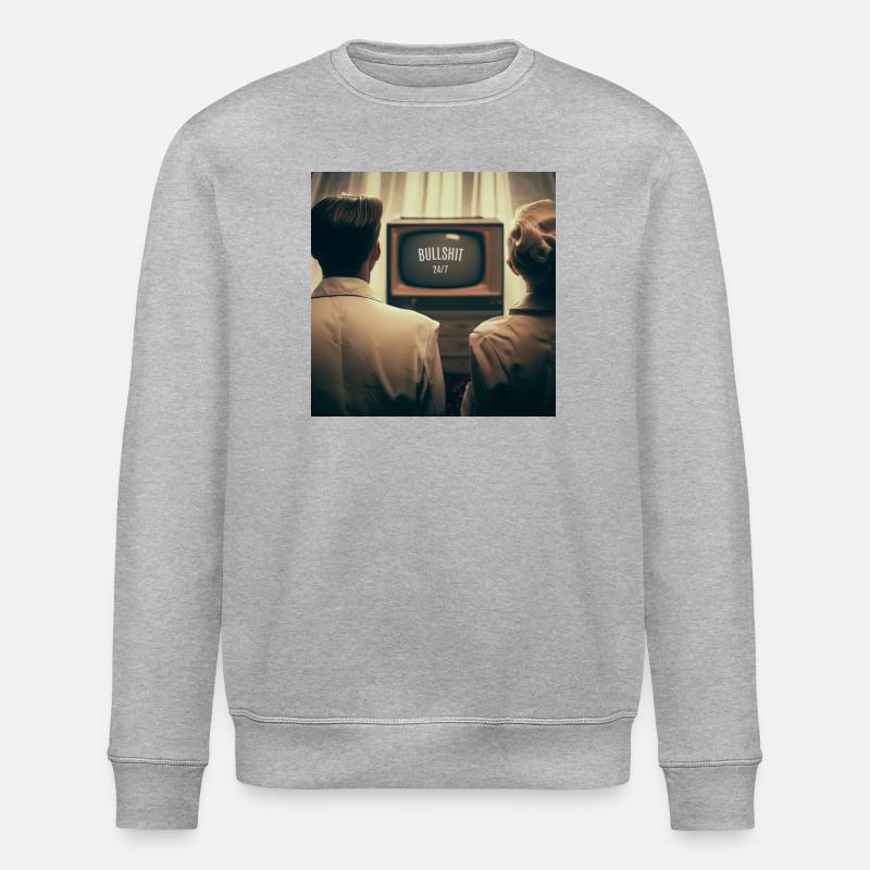 Des conneries - Sweat bio ROLLER Stanley/Stella Unisexe - gris chiné