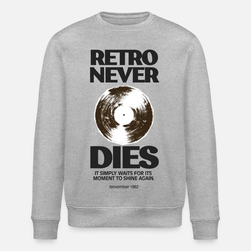 Retro never dies - 1982 - Stanley/Stella ROLLER Unisex Organic Sweatshirt - heather grey