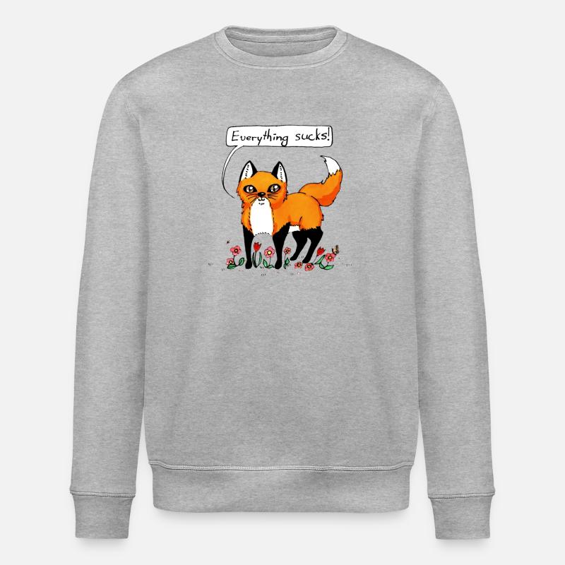 Everything sucks - Stanley/Stella Unisex Bio-Sweatshirt ROLLER - Grau meliert