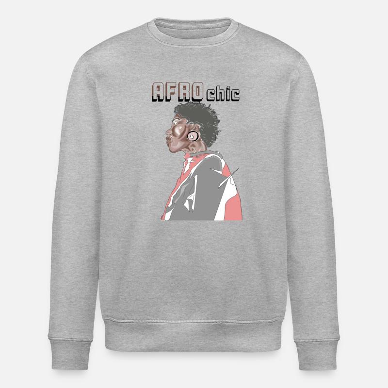 Afro-Chic - Stanley/Stella Unisex Bio-Sweatshirt ROLLER - Grau meliert