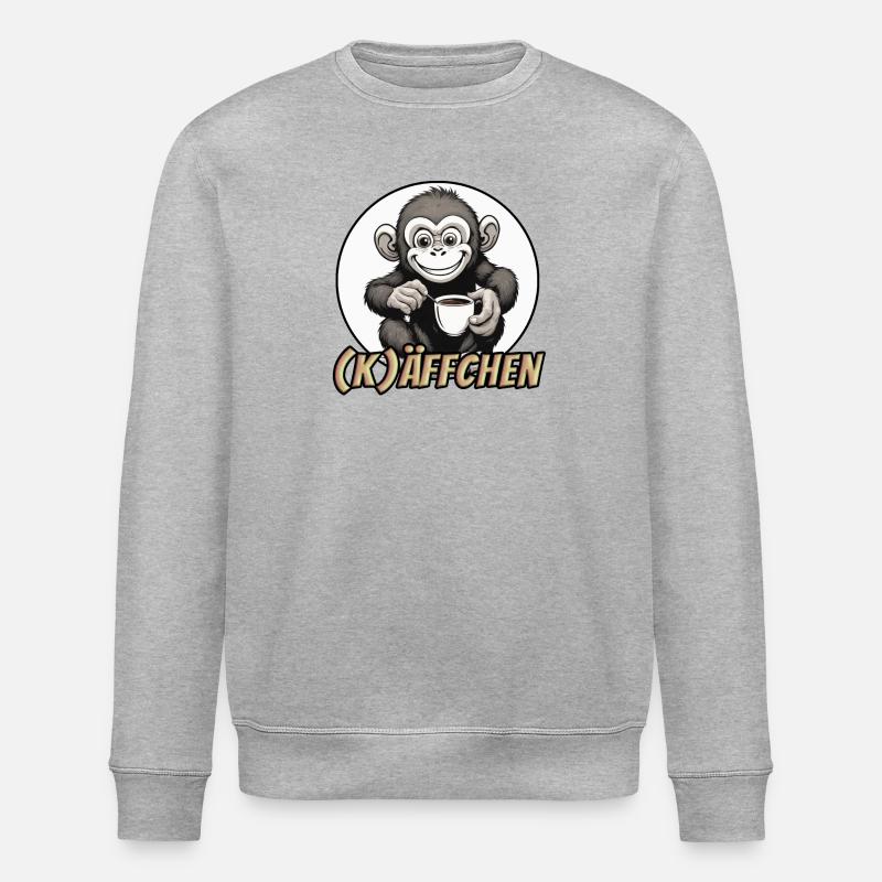 Käffchen - Stanley/Stella Unisex Bio-Sweatshirt ROLLER - Grau meliert
