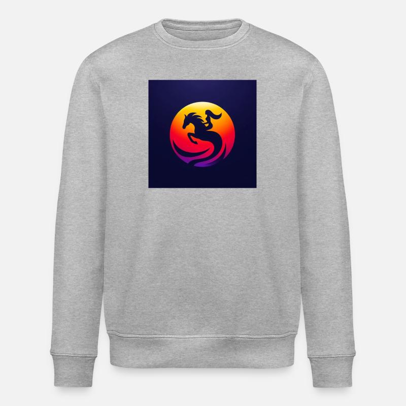 Cavalier à cheval 3 - Sweat bio ROLLER Stanley/Stella Unisexe - gris chiné