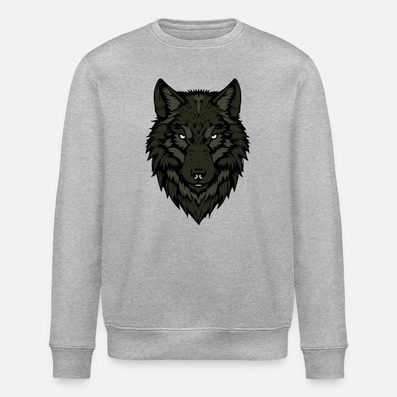 Wolf - Stanley/Stella Unisex Bio-Sweatshirt ROLLER - Grau meliert