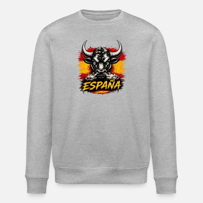 Esp_El Toro - Stanley/Stella Unisex Bio-Sweatshirt ROLLER - Grau meliert